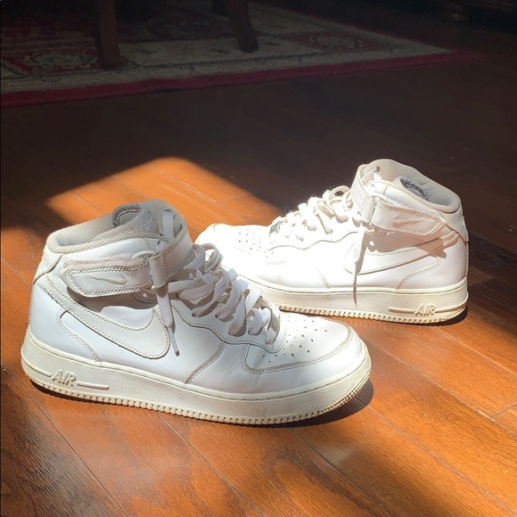 af1 white high top